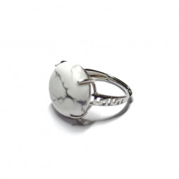 Bague Howlite en Argent 925