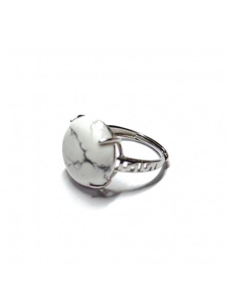 Bague Howlite en Argent 925