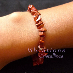 Bracelet Baroque en Jaspe Rouge