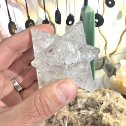 Merkaba en Cristal de Roche - 236 Grammes