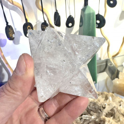 Merkaba en Cristal de Roche - 236 Grammes
