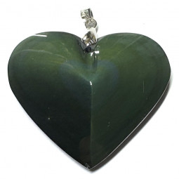 Pendentif Coeur en Obsidienne Oeil Céleste - 38mm