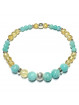 Bracelet Boules Création en Amazonite & Citrine