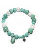 Bracelet Boules Création en Amazonite & Sélénite