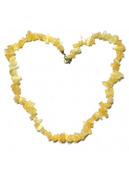 Collier Baroque en Calcite Jaune