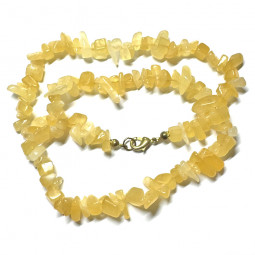 Collier Baroque en Calcite Jaune