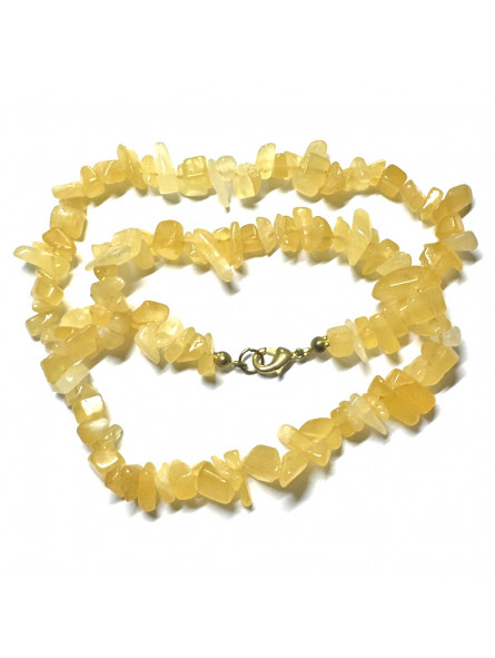 Collier Baroque en Calcite Jaune