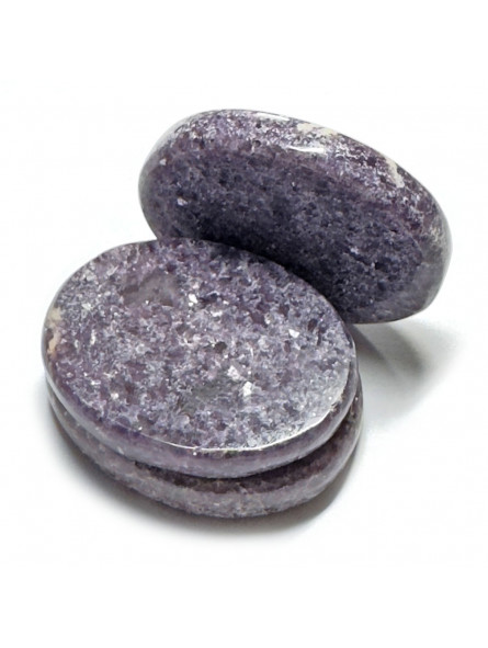 Galet Chakra de Lépidolite Violette