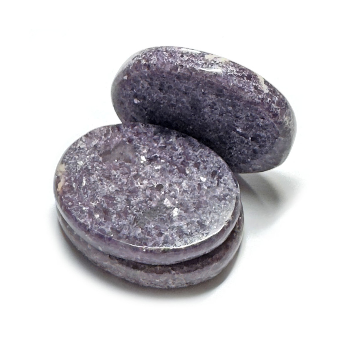 Galet Chakra de Lépidolite Violette