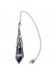 Pendule Vortex en Fluorite Violette