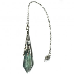 Pendule Vortex en Fluorite Verte