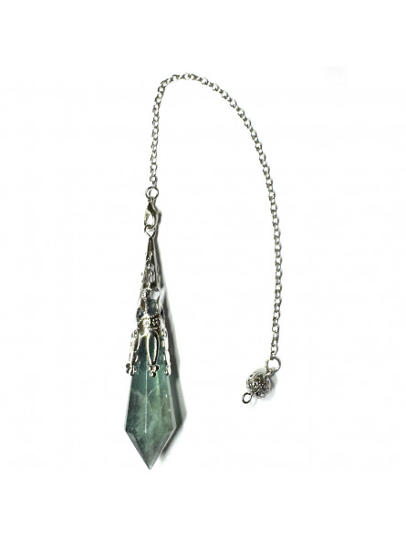 Pendule Vortex en Fluorite Verte