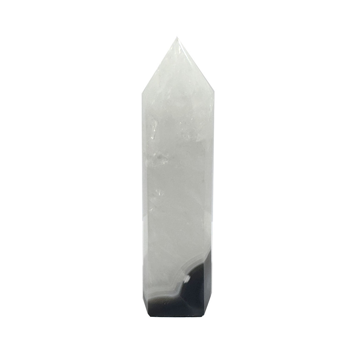 Pointe en Agate Drusy - 15 cm