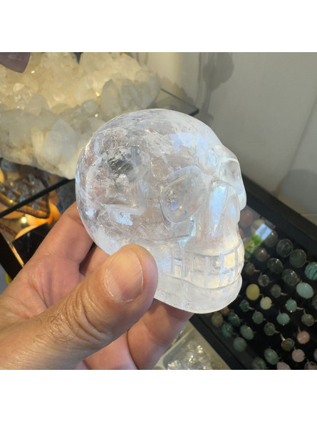 Crâne en Cristal de Roche - 8cm
