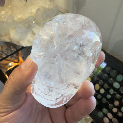 Crâne en Cristal de Roche - 8cm
