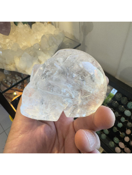 Crâne en Cristal de Roche - 8cm
