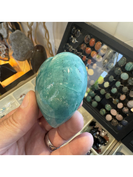 Coeur en Amazonite - 182 grammes