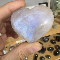 Coeur en Pierre de Lune - 100 grammes