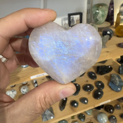 Coeur en Pierre de Lune - 100 grammes