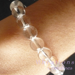 Bracelet Boules en Cristal de Roche