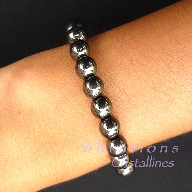 Bracelet Boules en Hématite