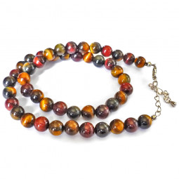 Collier Boules 3 Oeil - 8 mm