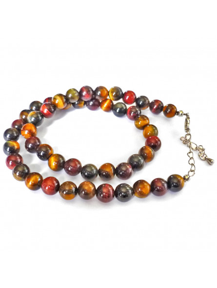 Collier Boules 3 Oeil - 8 mm