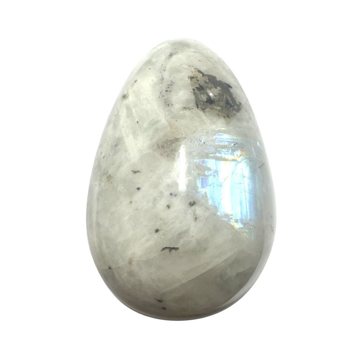 Oeuf en Pierre de Lune Blanche - 140 grammes