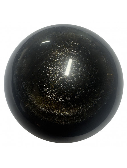 Sphère en Obsidienne Dorée - 50 mm