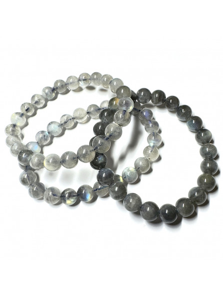 Bracelet en Labradorite Extra - Boules de 8mm