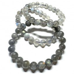 Bracelet en Labradorite Extra - Boules de 8mm