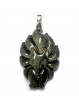 Pendentif en Obsidienne Dorée - Renard 9 Queues