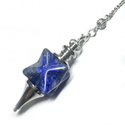 Pendule Merkaba en Lapis-Lazuli