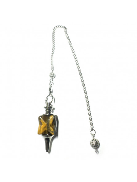 Pendule Merkaba en Oeil de Tigre