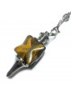 Pendule Merkaba en Oeil de Tigre