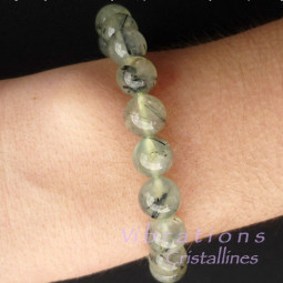 Bracelet Boules en Préhnite