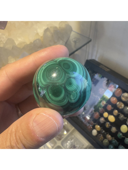 Sphère en Malachite de 40 mm