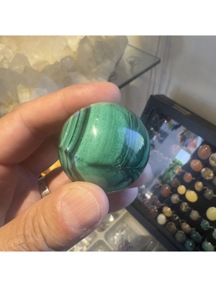Sphère en Malachite de 40 mm
