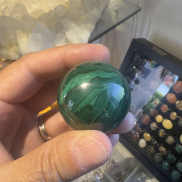 Sphère en Malachite de 40 mm