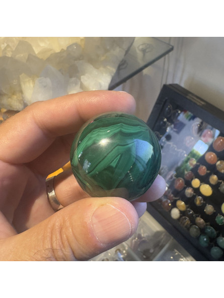 Sphère en Malachite de 40 mm