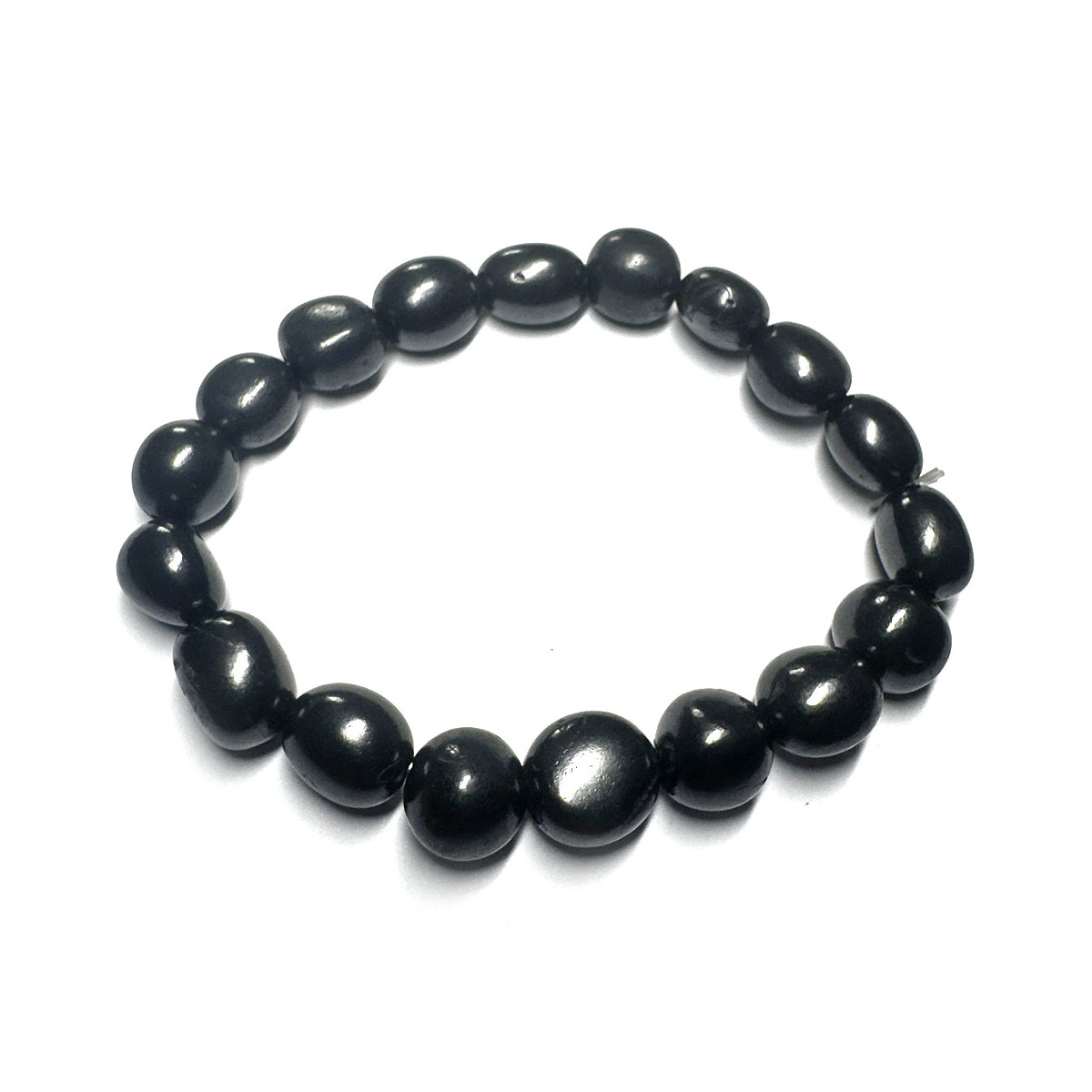 Bracelet Grains en Shungite
