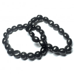 Bracelet Grains en Shungite