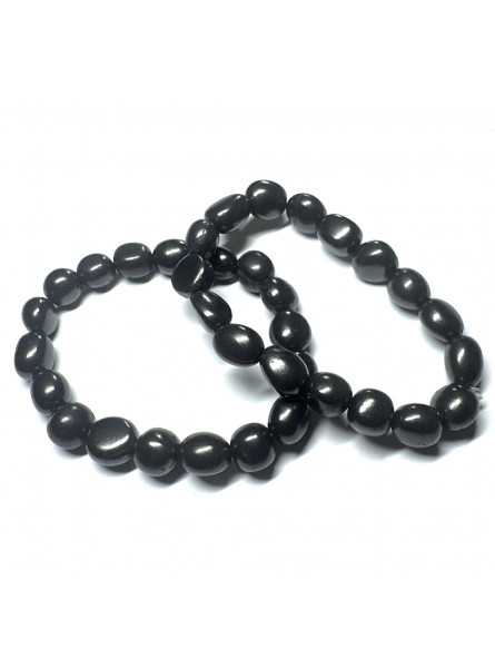 Bracelet Grains en Shungite