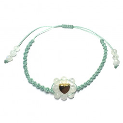 Bracelet Boules Macramé en Pierre de Lune