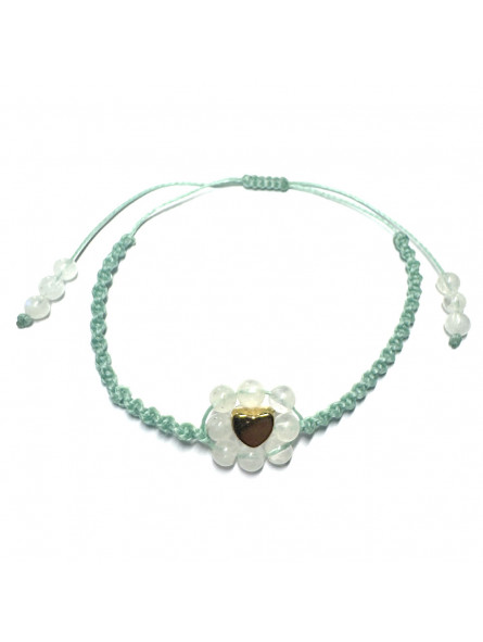 Bracelet Boules Macramé en Pierre de Lune
