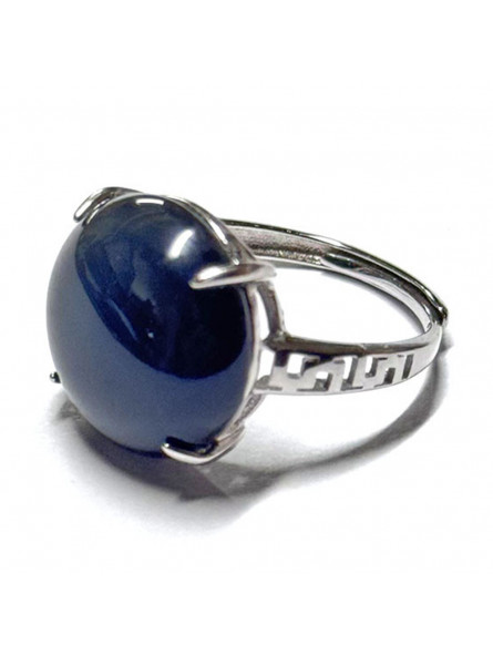 Bague Obsidienne Oeil Céleste en Argent 925