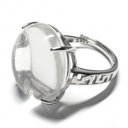 Bague Cristal de Roche en Argent 925