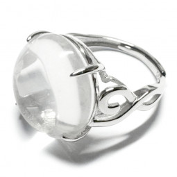 Bague Cristal de Roche en Argent 925