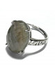 Bague Labradorite Facettée Ovale en Argent 925