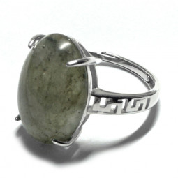 Bague Labradorite Ovale en Argent 925
